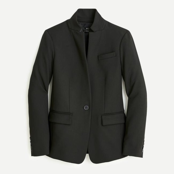 JCrew Black Regent In Four-season Stretch Blazer